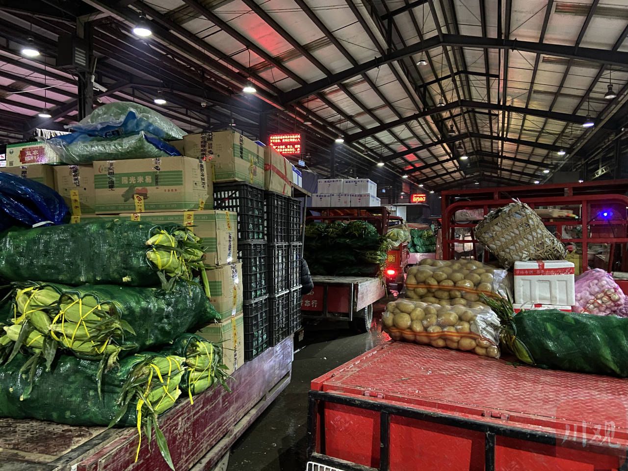 汕头市农副产品市场中的升裕蔬菜批发行